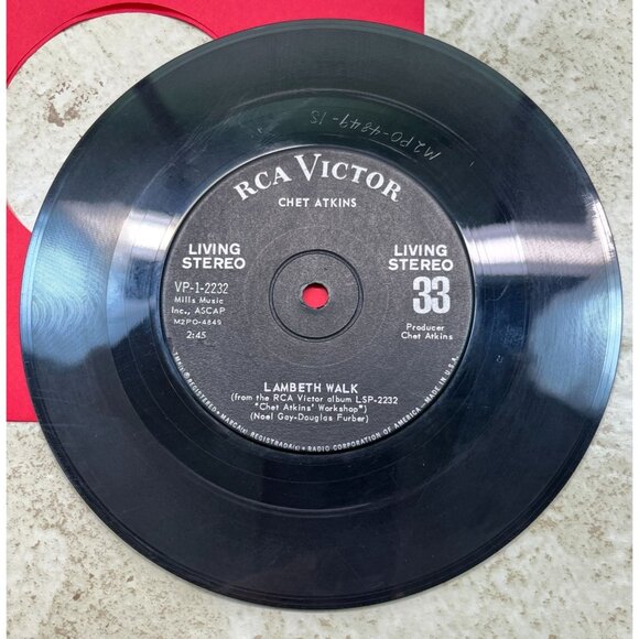 Chet Atkins Jukebox Compact 33 Country Lambeth Walk / In a Little Spanish Town - Picture 6 of 6